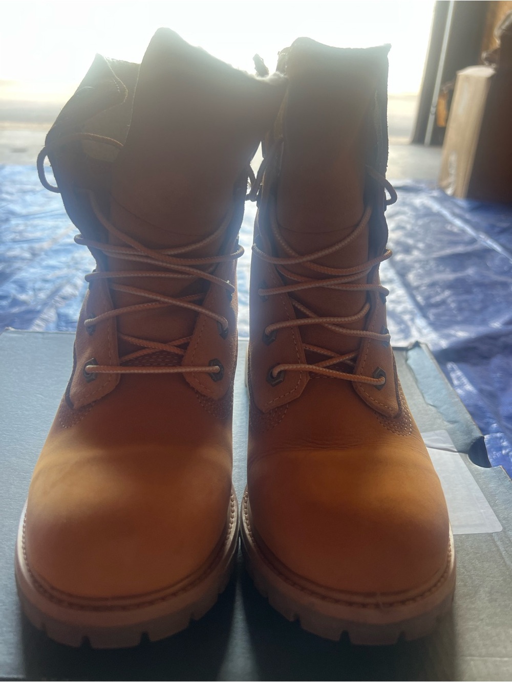 Timberland Wheat Brown Lace-Up Waterproof Boots